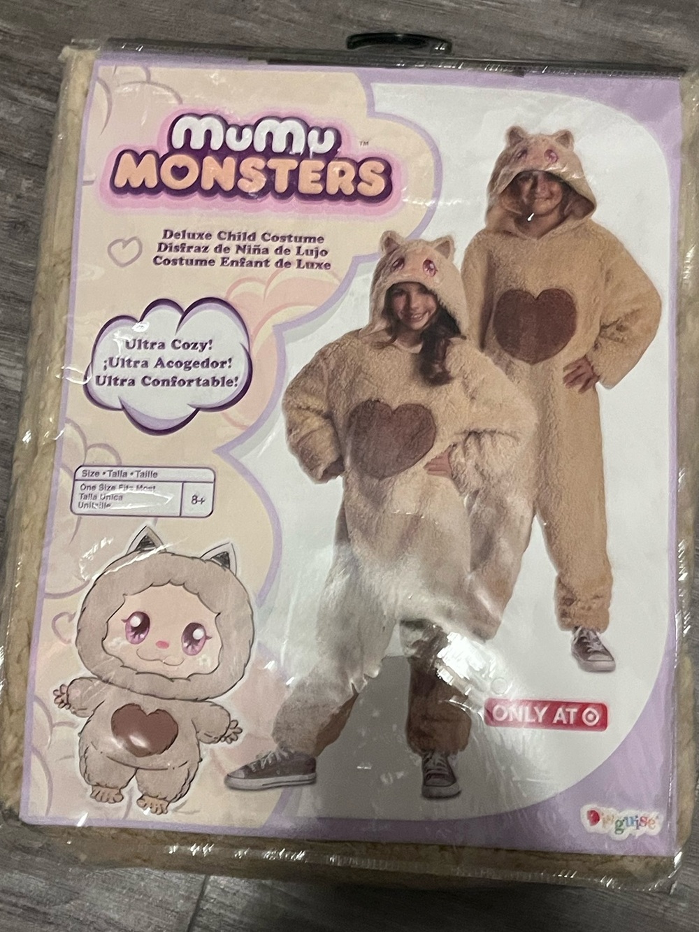Plush Mumu Monsters Heart Kids Costume - Beige